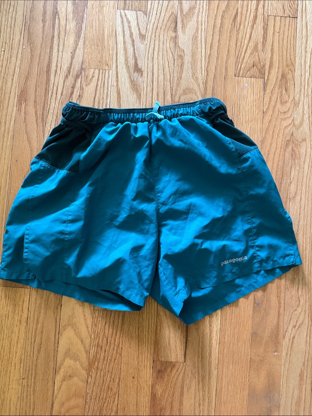 Patagonia sz s Stryder Pro Teal Running Shorts with Elastic Waist